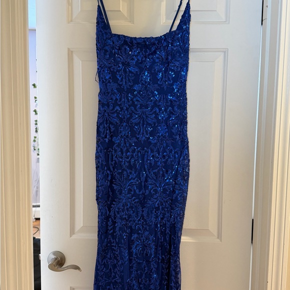 Windsor Dresses & Skirts - Windsor Royal Blue Sequin Maxi Prom Dress